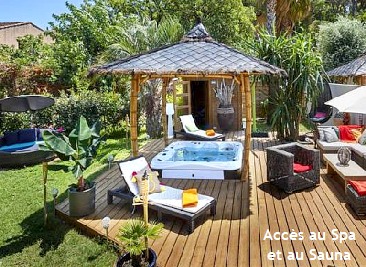 Villa Galapagos, les Issambres, 83380, villa avec piscine, 2 chambres, proche plage de la Gaillarde, la Garonnette, linge draps fournis, climatisation, internet